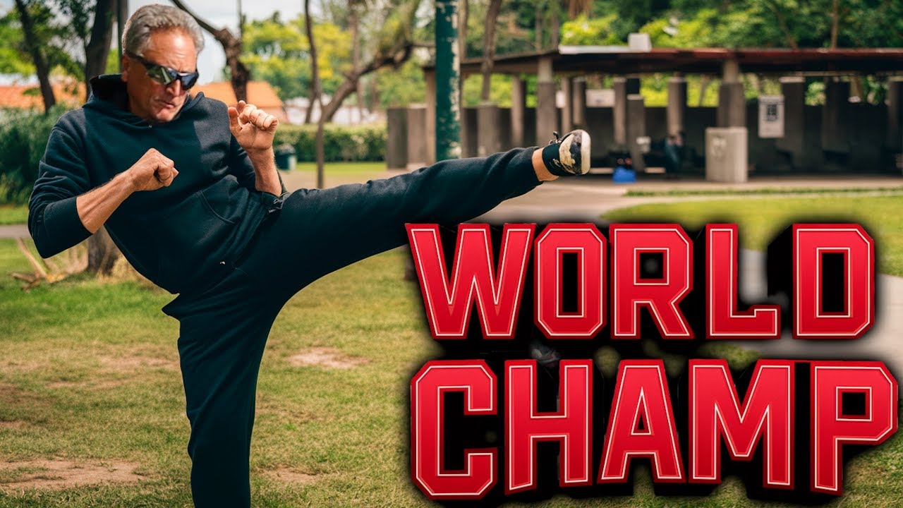 John Gill demonstrating a high kick – online video course preview
